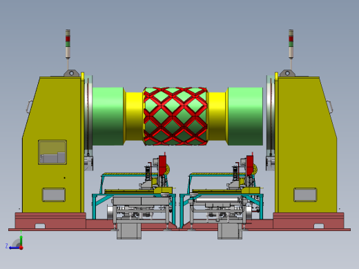 大型立式翻转切削加工生产线sw17可编辑右视缩略图