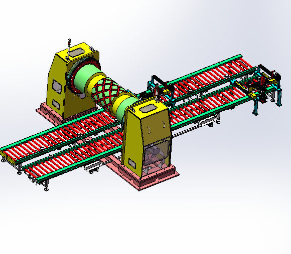 大型立式翻转切削加工生产线sw17可编辑
