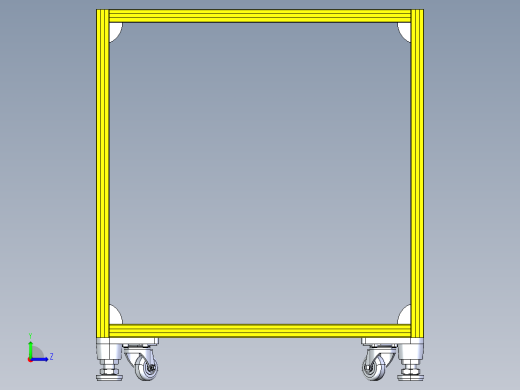 铝型材机架左视缩略图