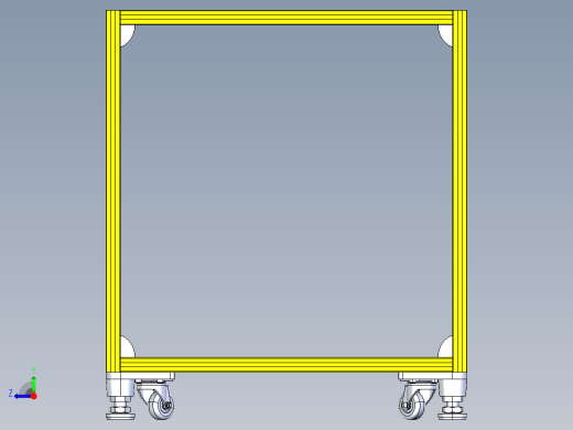 铝型材机架右视缩略图