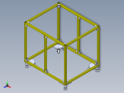 铝型材机架正等轴测缩略图