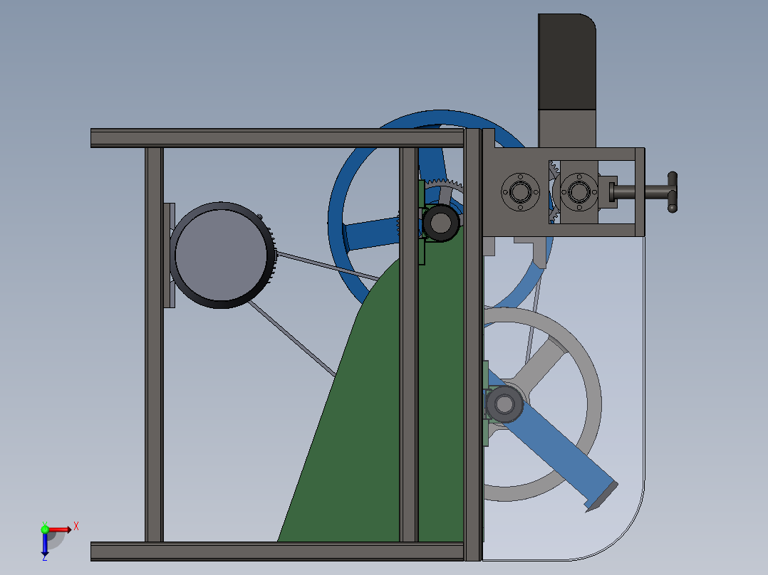 秸秆破碎机俯视图