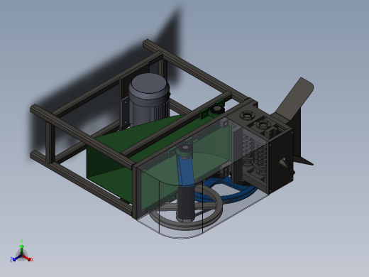 秸秆破碎机正等轴测缩略图