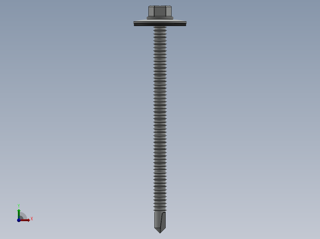 紧固件-Drill-Tip Stucco Screw 0.2500主视图