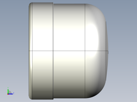 7CIC 带有溶剂焊接插座的端盖左视缩略图