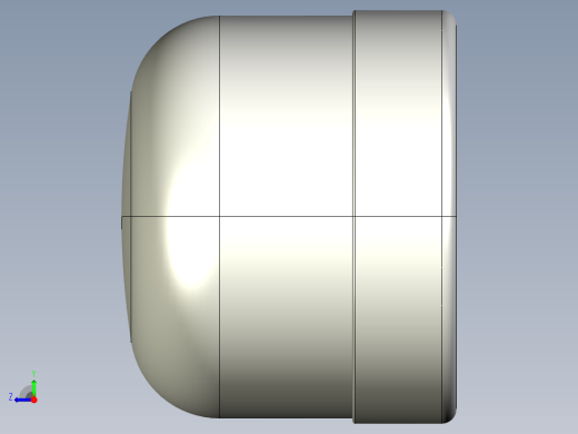 7CIC 带有溶剂焊接插座的端盖右视缩略图