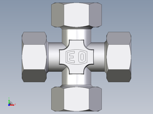 卡套式工业通用硬管接头EO_Union_cross_K18ZL71前视缩略图