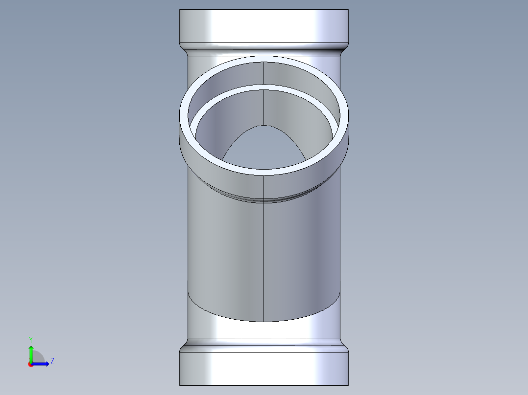船舶管路系统S7_SeaDrainPLUS_DoubleWye-SxSxSxS_37E163504_4in Sea Drain Plus - Double Wye - SxSxSxS左视图