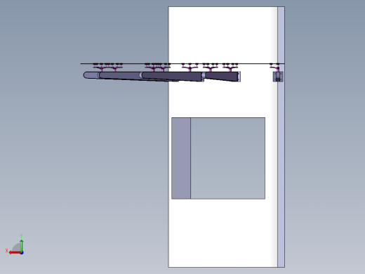 带驳接爪的玻璃雨棚后视缩略图