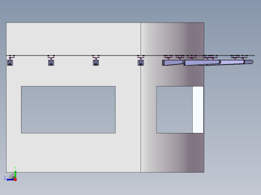带驳接爪的玻璃雨棚右视缩略图