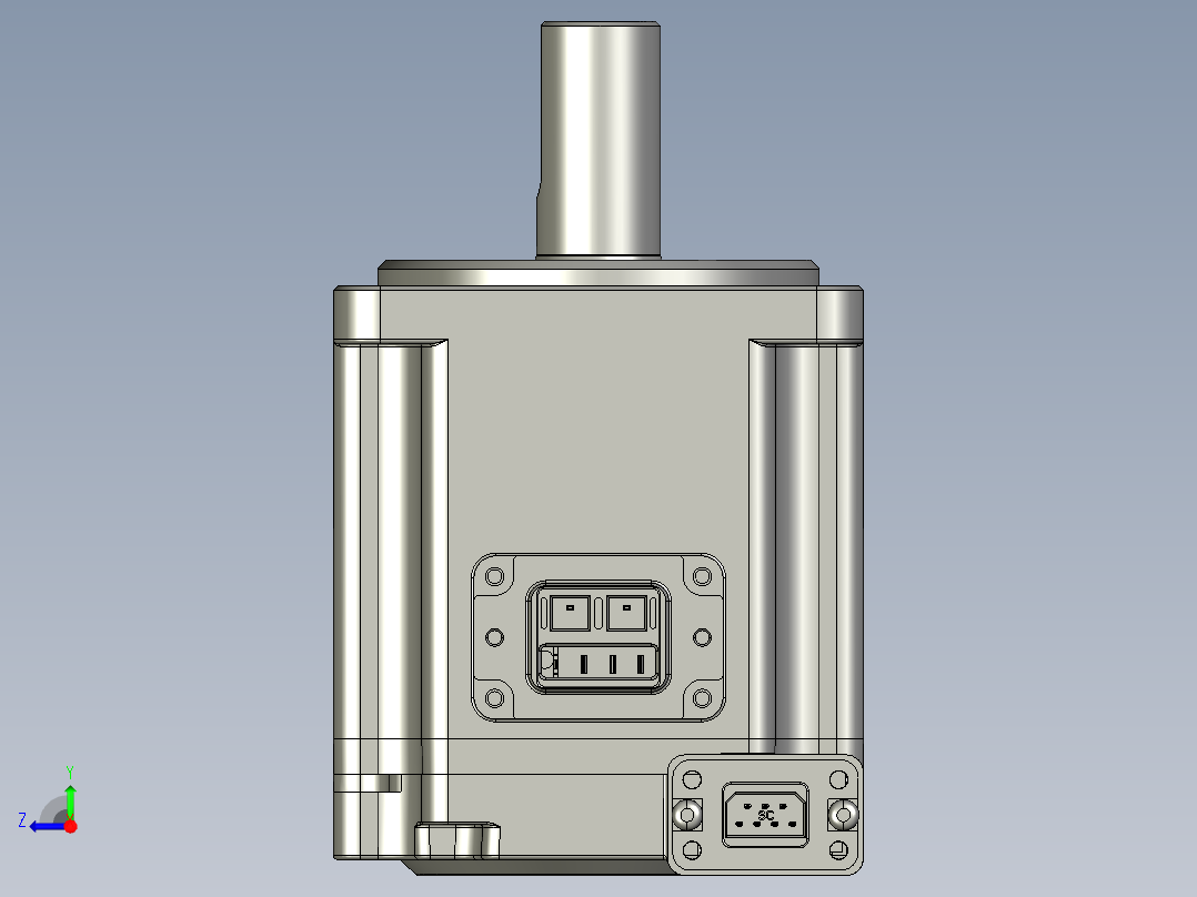 电机MS6H-60CN30B3-20P2-S.STEP右视图