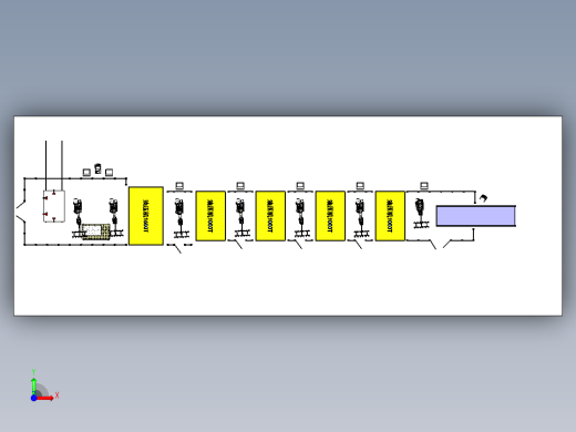 汽车门板冲压自动生产线三维模型设计前视缩略图
