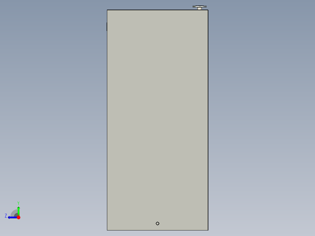 冲淋洗眼器房三维模型-带提升泵右视图
