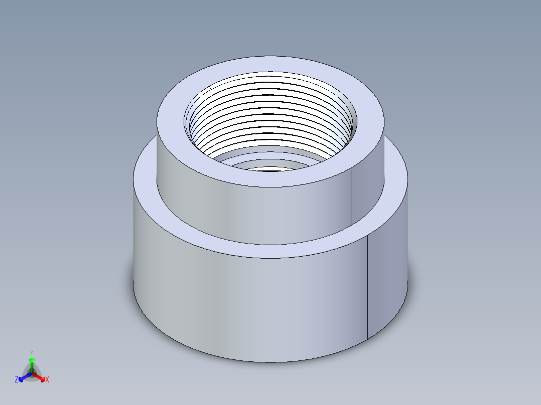 聚氯乙烯配件13-Sch80_ReducerCoupling_FPTxFPT_830-251_2in x 1.5in主视图