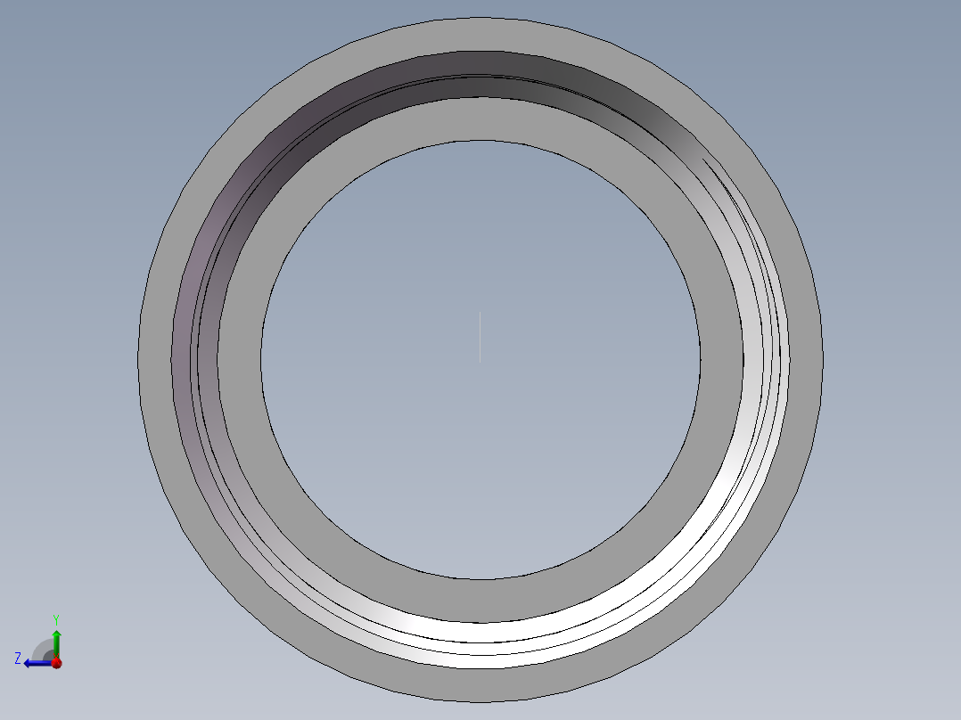 管箍-异径有边 DN32-DN25右视图