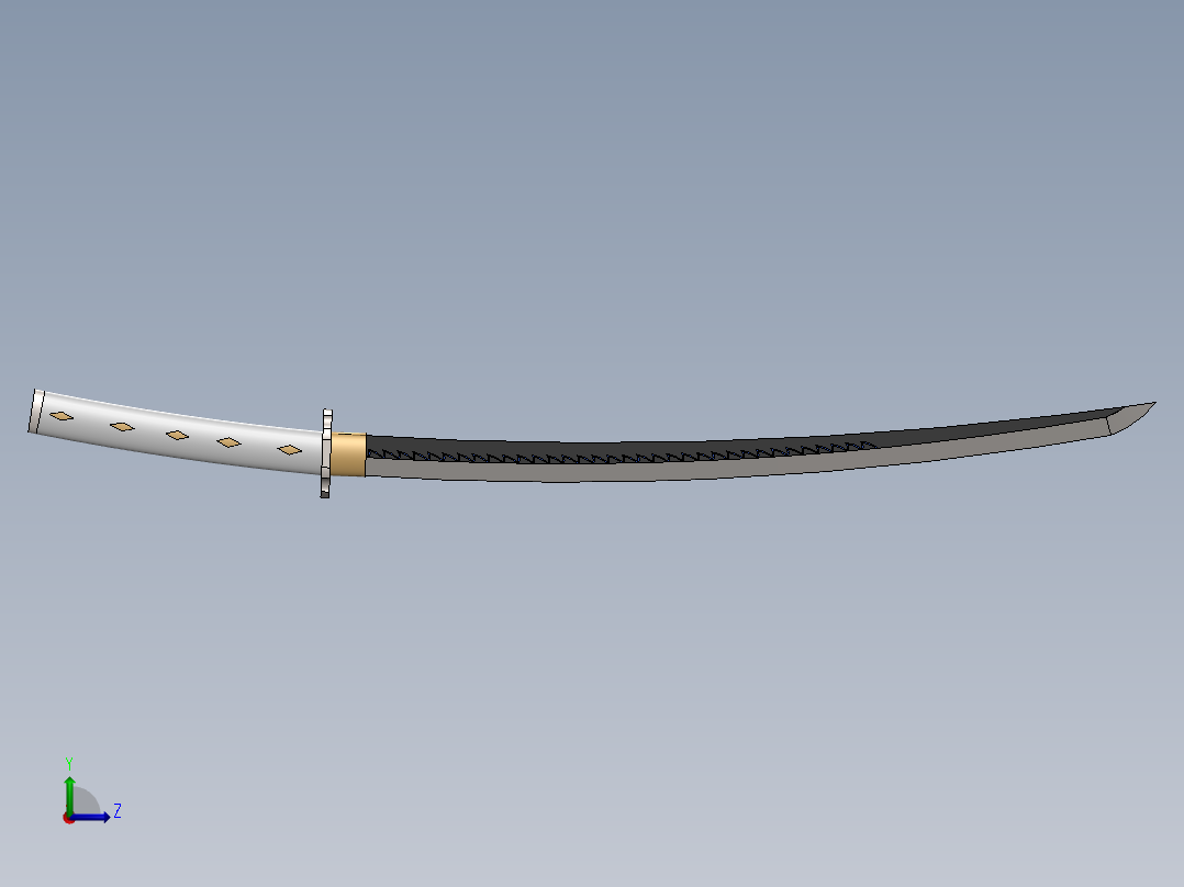 剑、宝剑(34)左视图