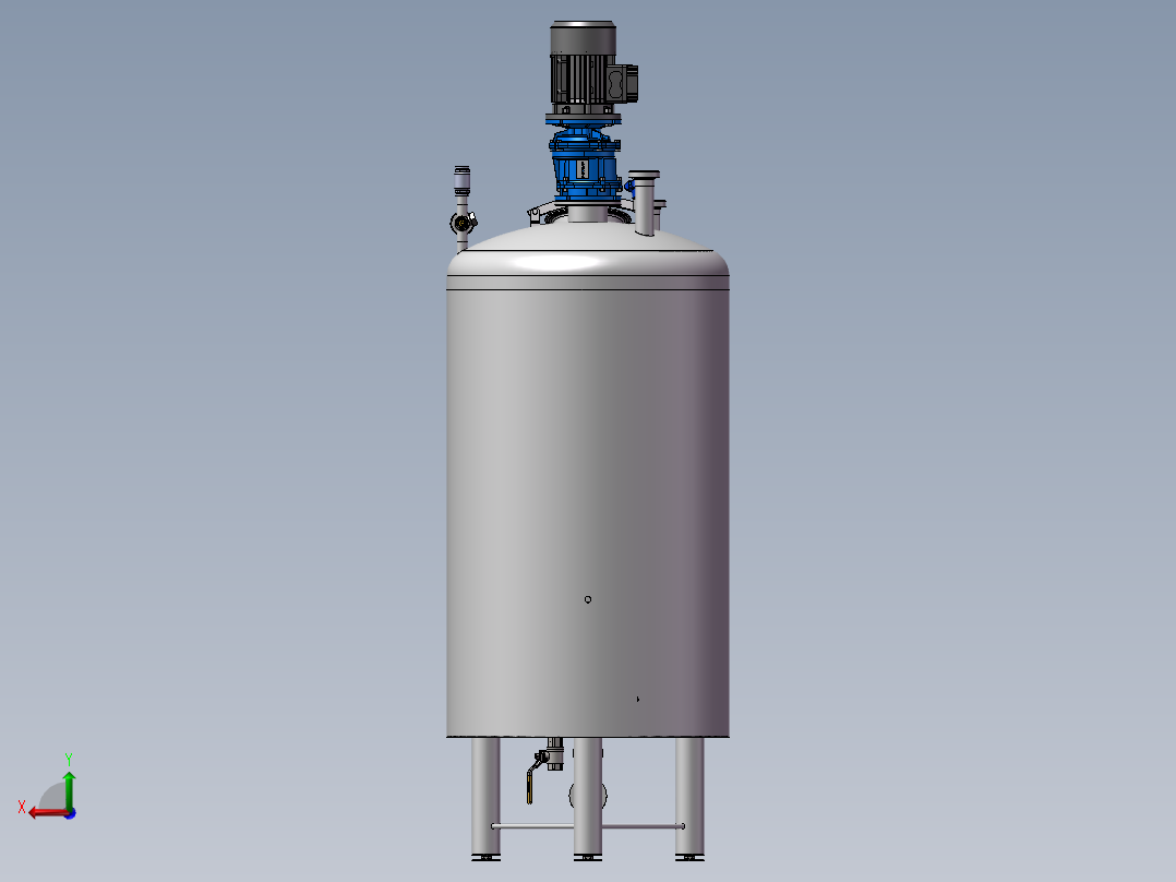 糖浆桶100l后视图