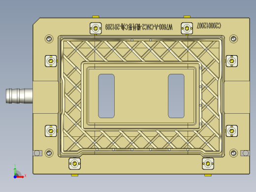 W7600-A-笔记本CNC工装夹具三维模型CNC2铣外形C角-201209前视缩略图