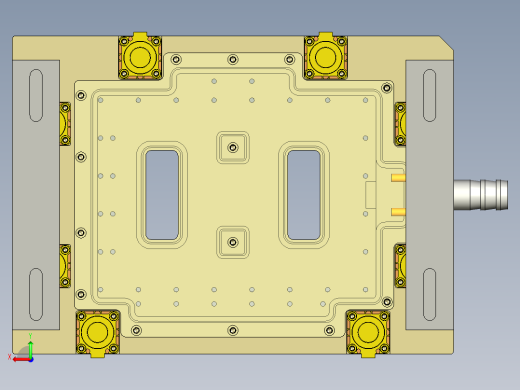 W7600-A-笔记本CNC工装夹具三维模型CNC2铣外形C角-201209后视缩略图
