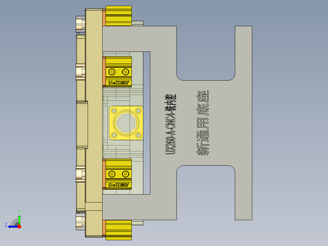 W7600-A-笔记本CNC工装夹具三维模型CNC2铣外形C角-201209右视图