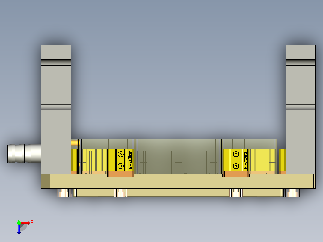 W7600-A-笔记本CNC工装夹具三维模型CNC2铣外形C角-201209俯视图