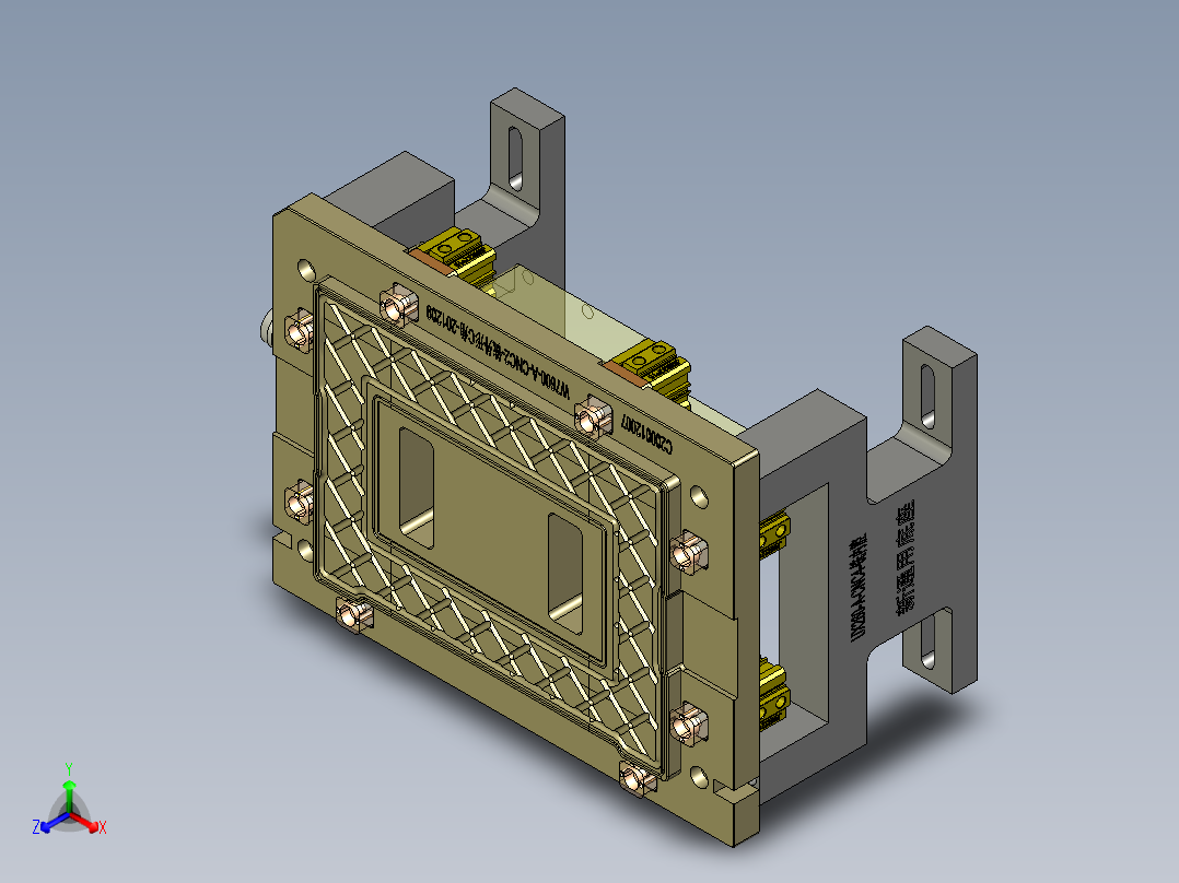 W7600-A-笔记本CNC工装夹具三维模型CNC2铣外形C角-201209正等轴测图