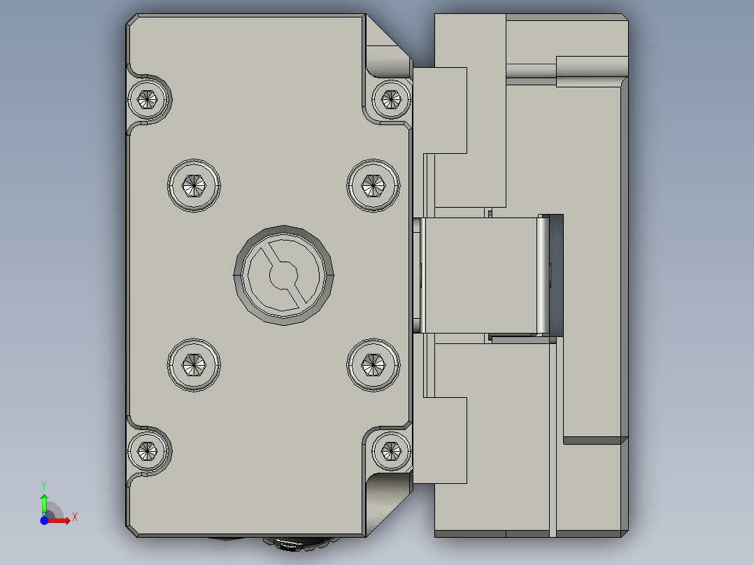 电动夹爪 PGHL-400-80-W-S前视图