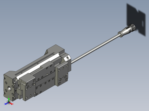 电动夹爪 PGHL-400-80-W-S正等轴测缩略图
