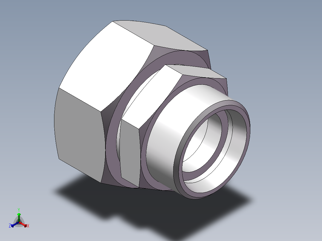 直通变径接头、2C-36-45主视图