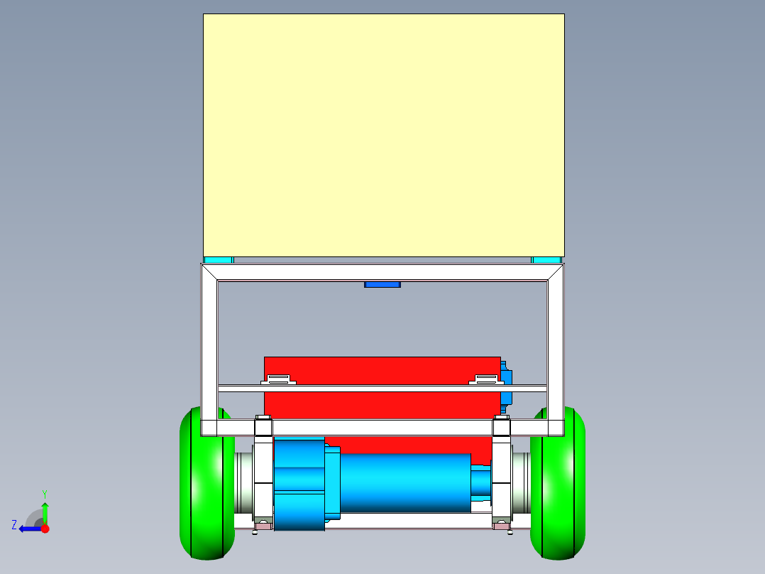 液体输送小车设计右视图