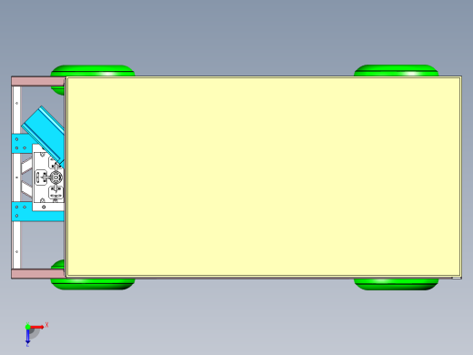 液体输送小车设计俯视缩略图