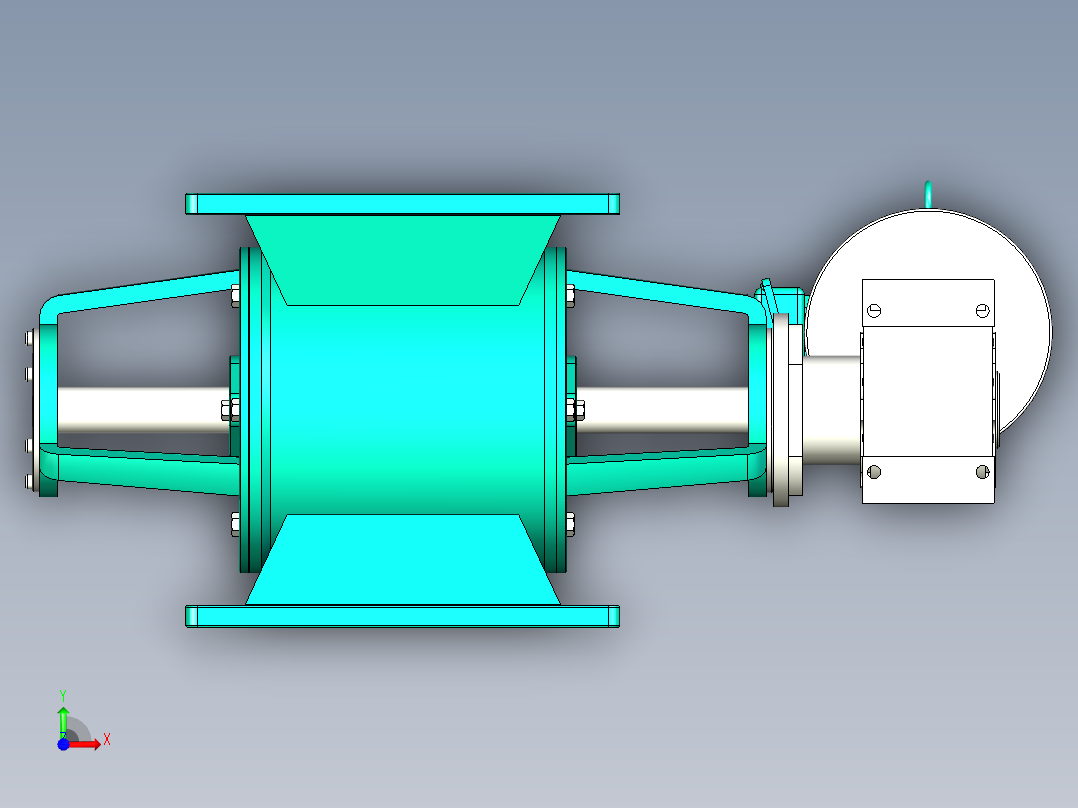 星型卸料器 hw4前视图