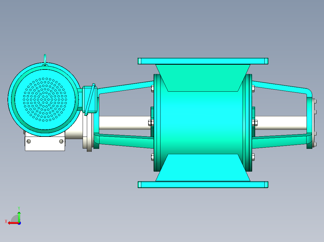 星型卸料器 hw4后视图