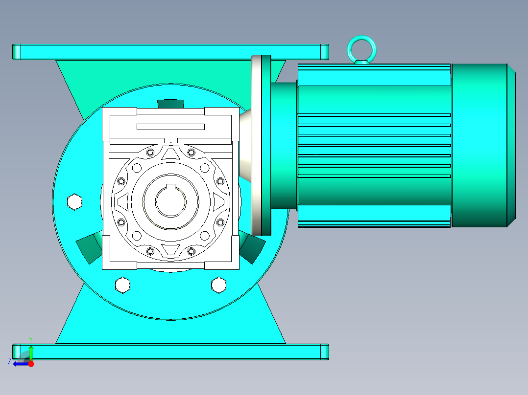 星型卸料器 hw4右视图