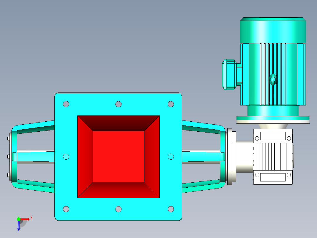 星型卸料器 hw4俯视图