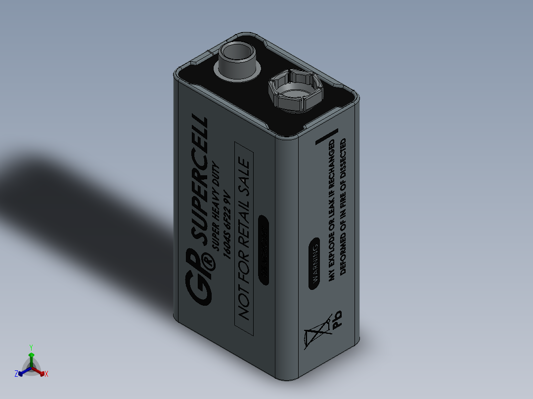 电池仓、电池(37)正等轴测图