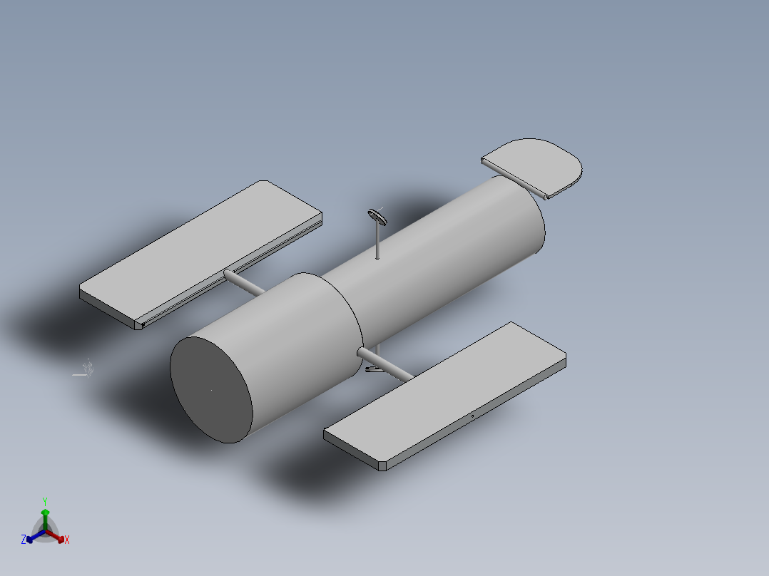 卫星、空间站(7)正等轴测图