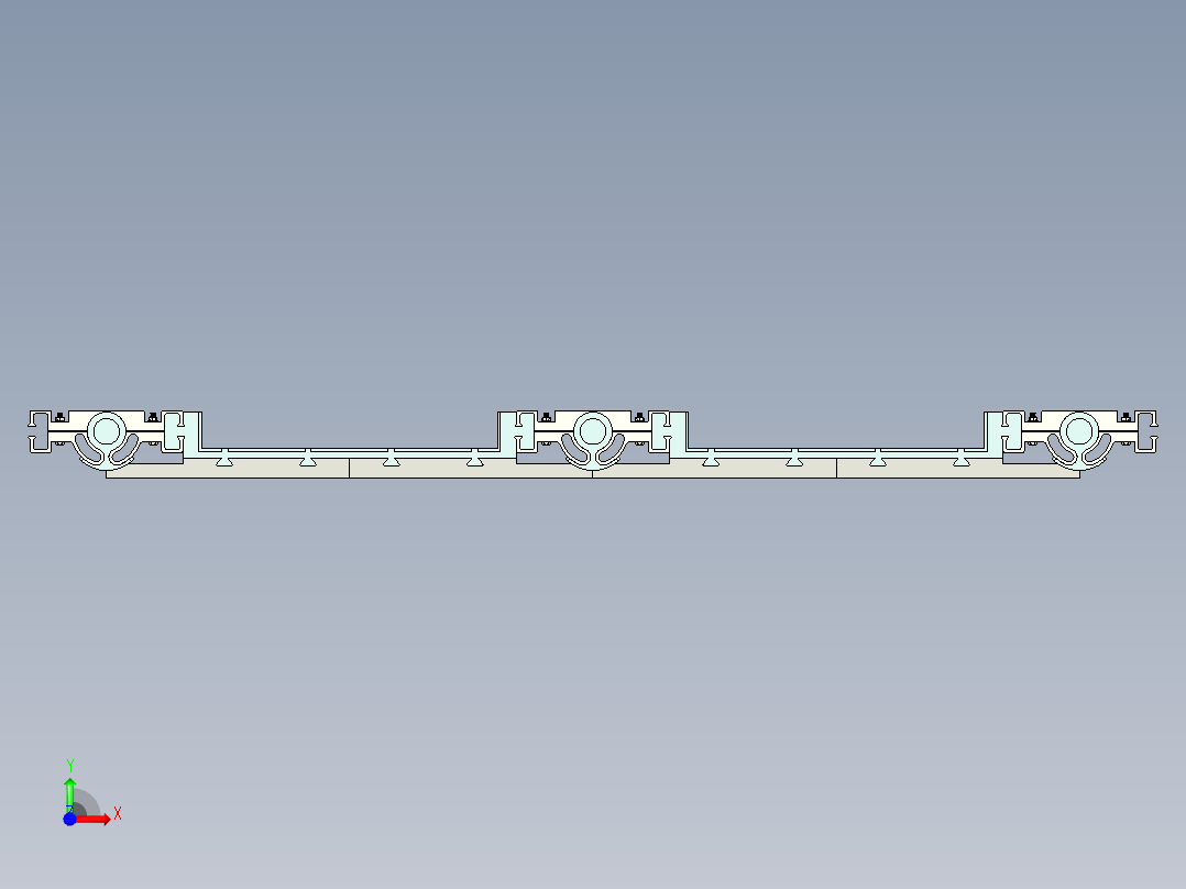 墙体拼接器（建筑设计）前视图