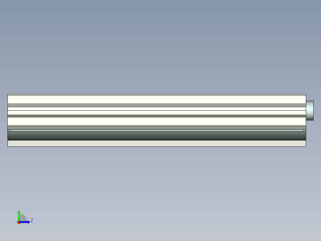 墙体拼接器（建筑设计）左视图