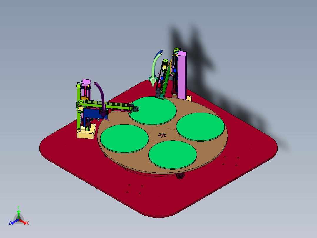 蛋糕彩色膏状辅料自动挤绘裱花机