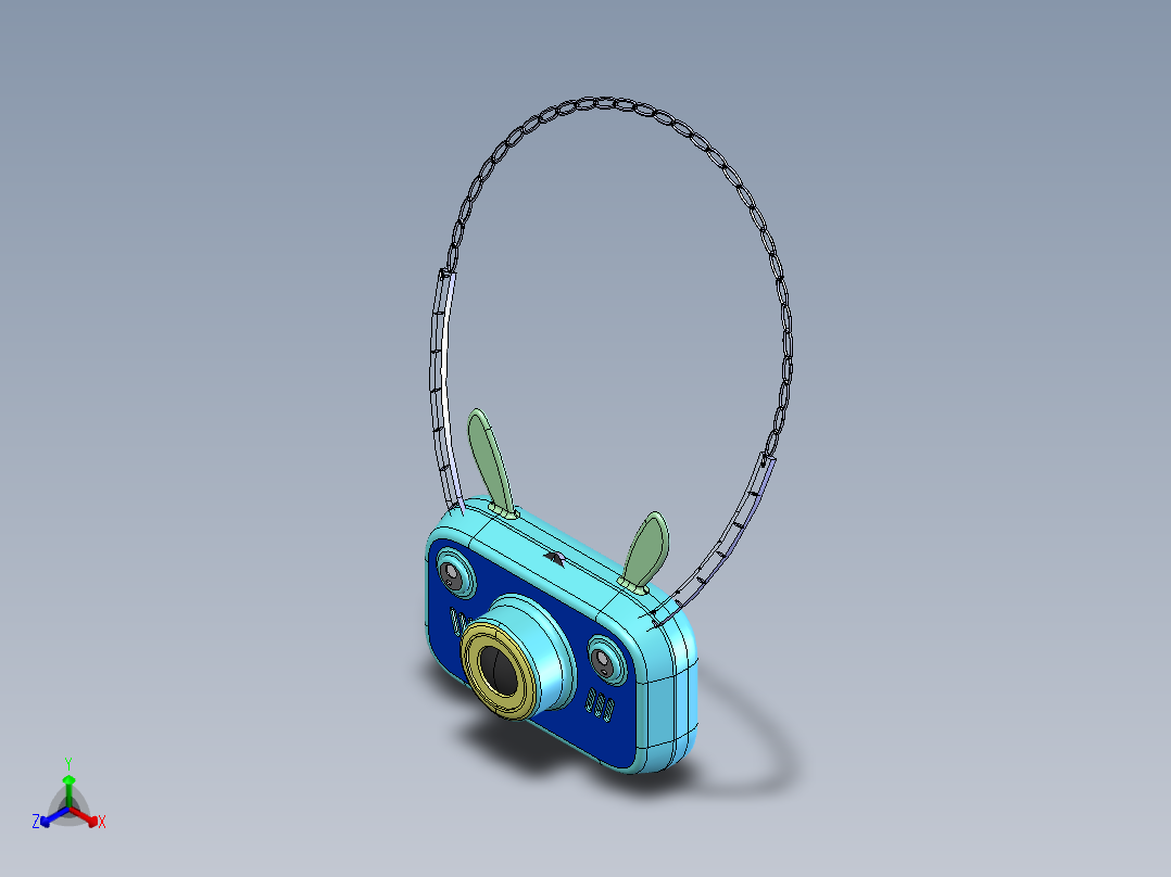 泡泡机正等轴测图