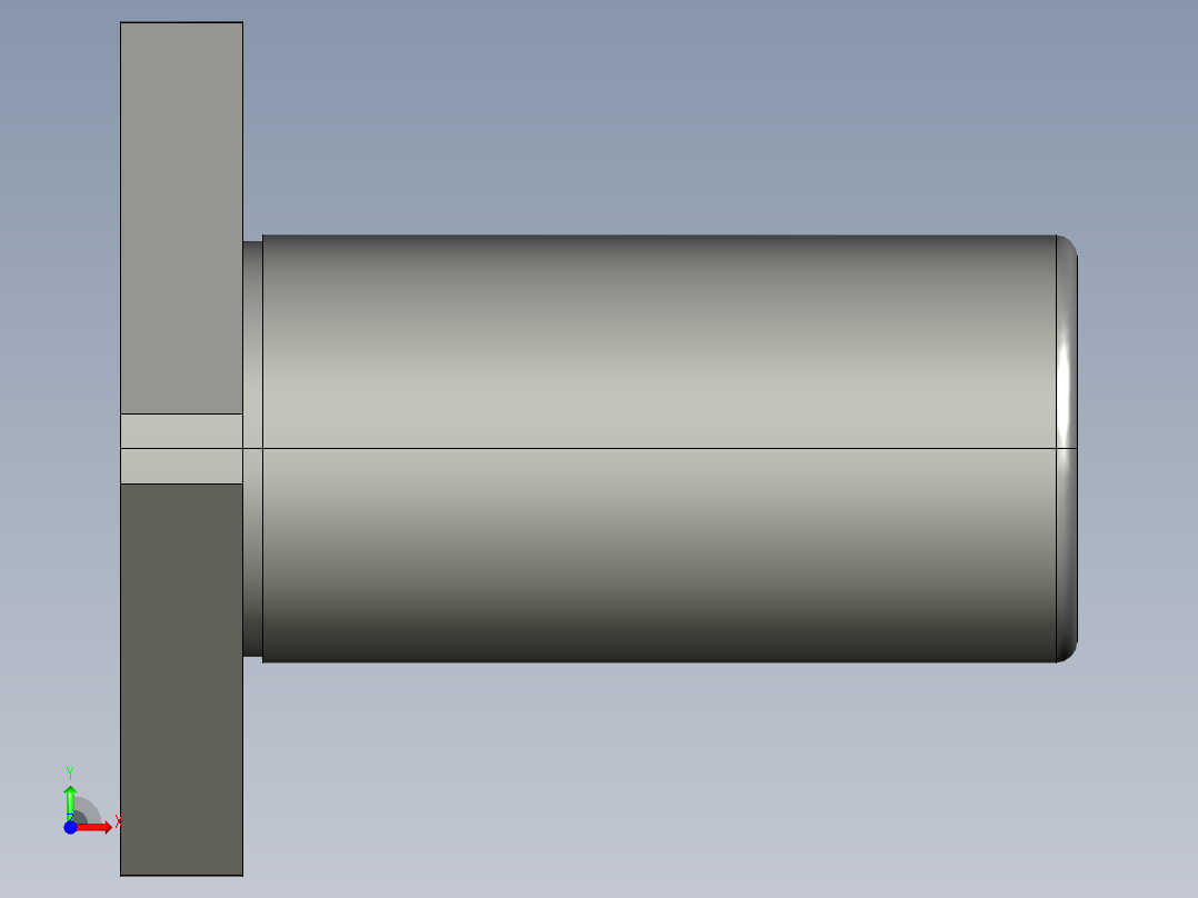 法兰直线轴承LHFSD12前视图