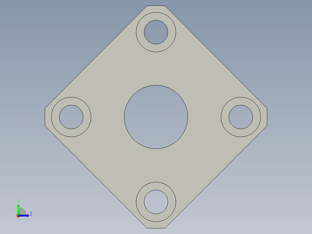 法兰直线轴承LHFSD12左视图
