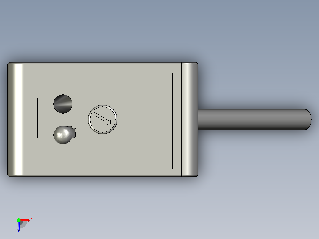 反射光电BZ-202H俯视图