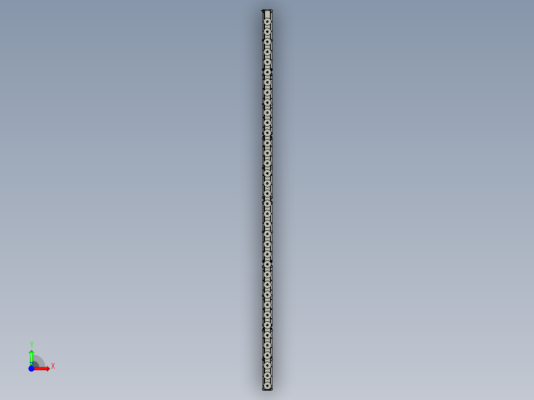 PVC型材皮带组件前视图
