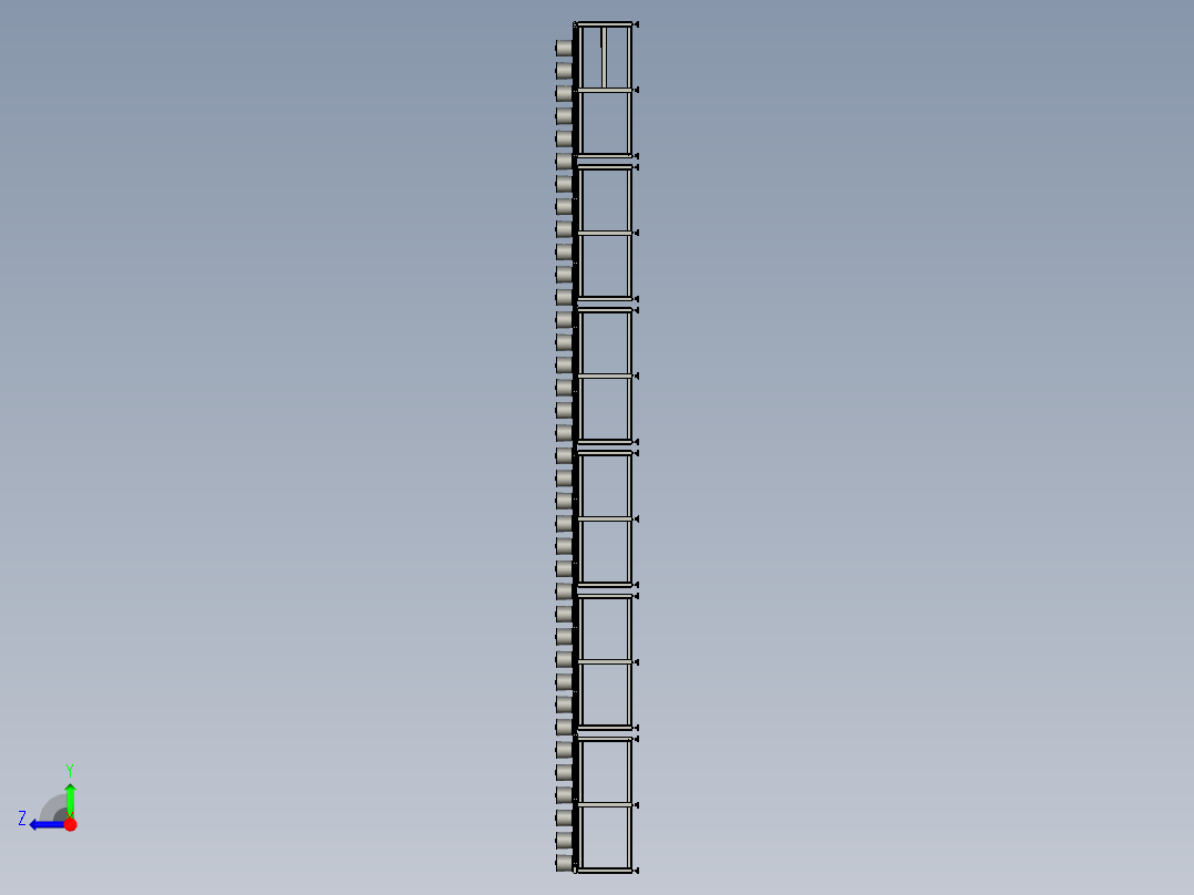 PVC型材皮带组件右视图