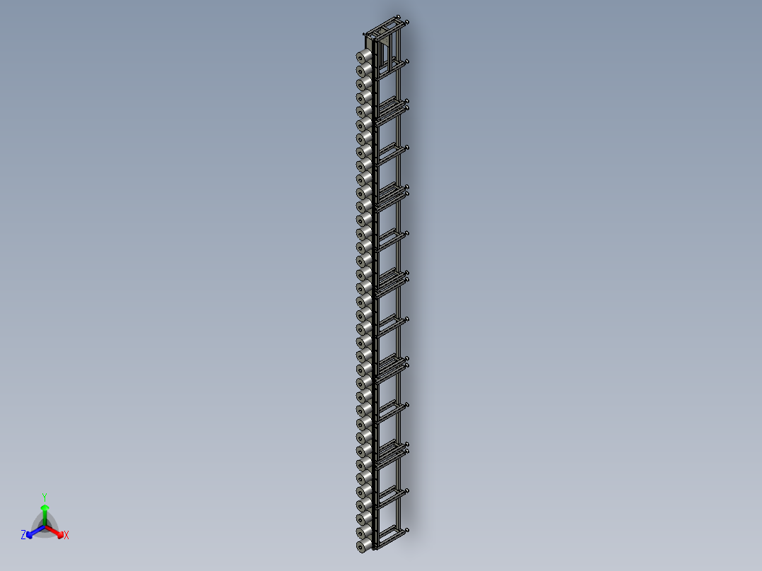 PVC型材皮带组件正等轴测图