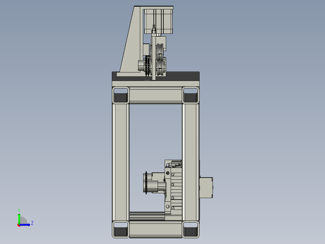 胶管裁切机导向机构以及胶管裁切机左视图