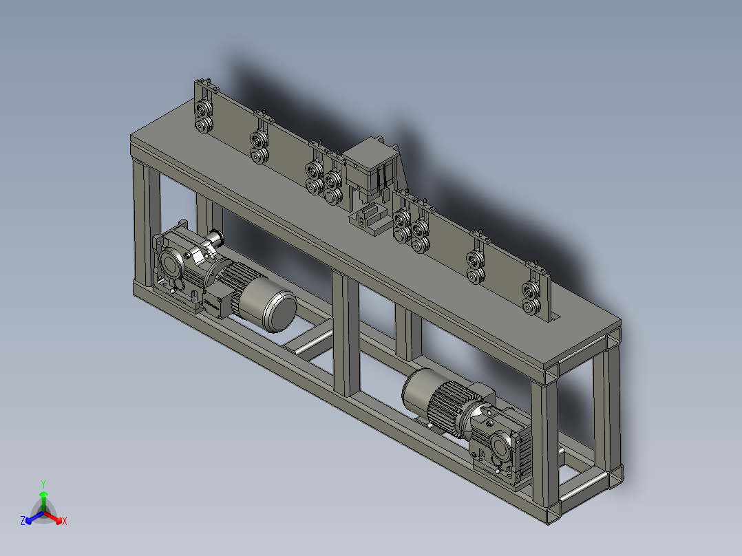 胶管裁切机导向机构以及胶管裁切机正等轴测图