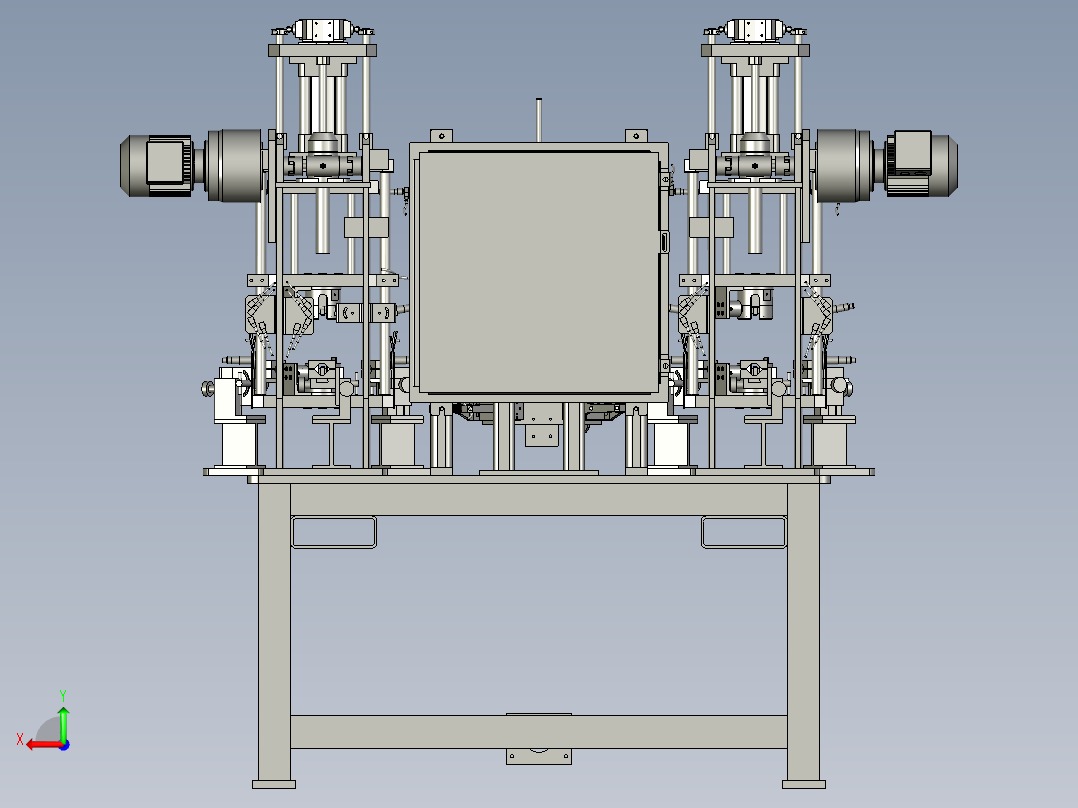 电机转子焊接及检查设备后视图